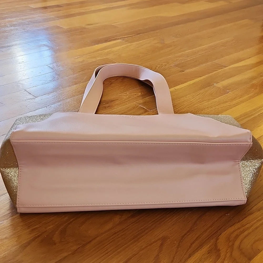 Jimmy Choo Blush Glitter Weekender Tote